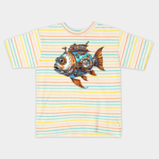 Steampunk Fish Kids T-Shirt
