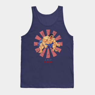 E Honda Retro Japanese Street Fighter Tank Top