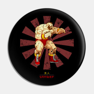Zangief Retro Japanese Street Fighter Pin