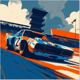 70s Race Car Posters and Art