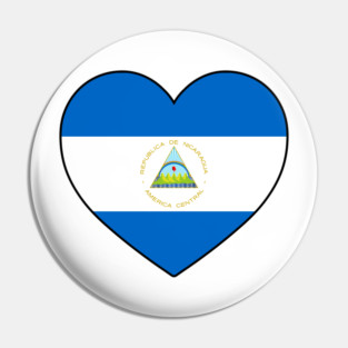 Heart - Nicaragua Pin