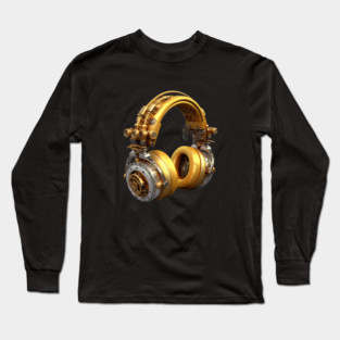 Steampunk Headphones Long Sleeve T-Shirt