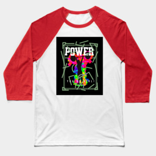 Female Power Lifter Baseball T-Shirt