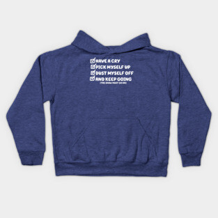 Bluey Mental Health Checklist Design Kids Hoodie