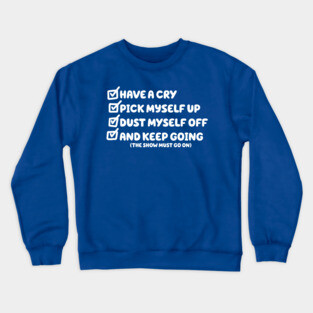 Bluey Mental Health Checklist Design Crewneck Sweatshirt