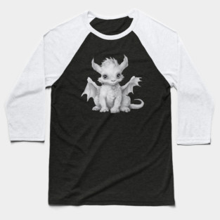 Cute Baby Bat Winged Dragon Baseball T-Shirt