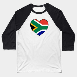 Heart - South Africa Baseball T-Shirt