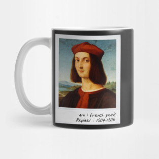 raphael - french beret meme Mug