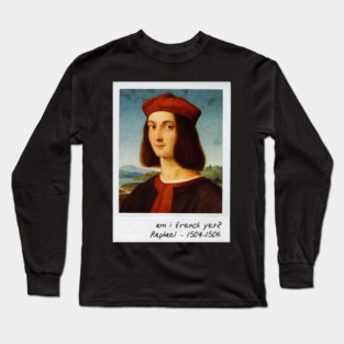 raphael - french beret meme Long Sleeve T-Shirt