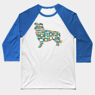 Border Collie Baseball T-Shirt