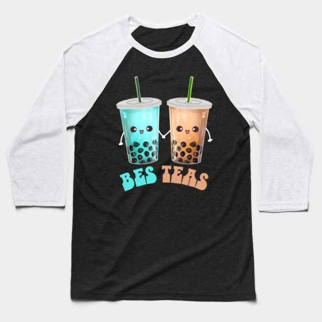 Boba Milk Bubble Tea Bes Teas Baseball T-Shirt by The WYLD Tribe