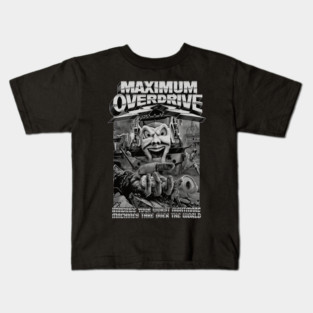 Maximum Overdrive, Classic Horror, (Black & White) Kids T-Shirt