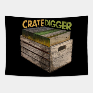 Crate Digger Vinyl Collector Tapestry