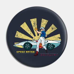 Speed Racer Retro Japanese Pin