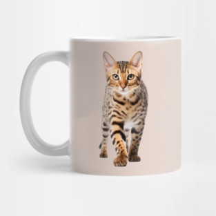 Bengal Breed Cat Dad Mom Leopard Print Spots Mug