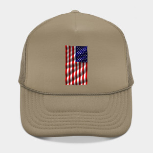 Wavy American flag Hat
