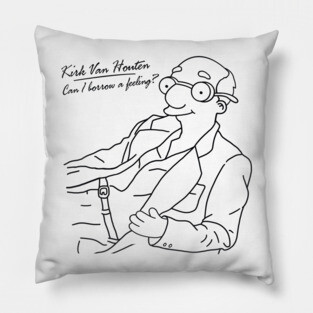 Can I Borrow A Feeling? - Outline B/W Pillow