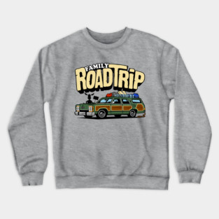 Funny Family Road Trip in the Vintage Truckster Queen Station Wagon Crewneck Sweatshirt
