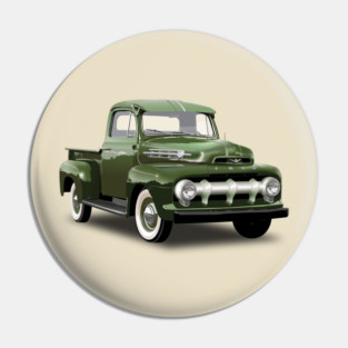 1952 Ford F100 Pickup Truck Green Pin