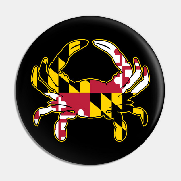 Maryland Crab Flag Shot Glass - USA Made Barware Collection