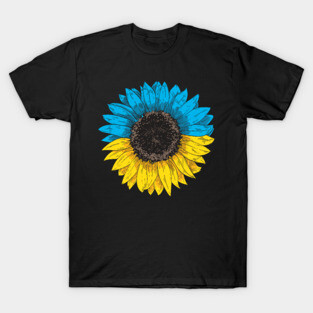 Support Ukraine Ukrainian Sunflower T-Shirt