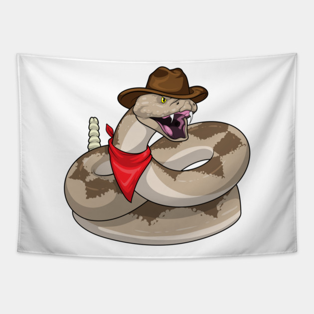 Snake Cowboy Cowboy hat Tapestry