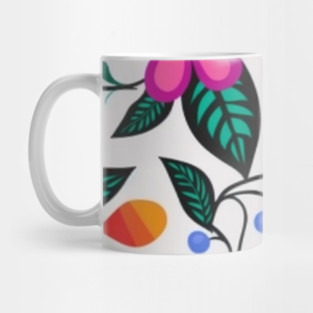 Ojibwe Floral Pattern | Native American Floral Design Mug