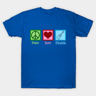 Peace Love Ukulele T-Shirt