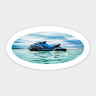 Blue GTR Sea Doo Sticker