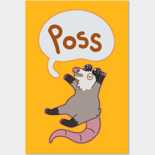 Poss Opossum Posters and Art
