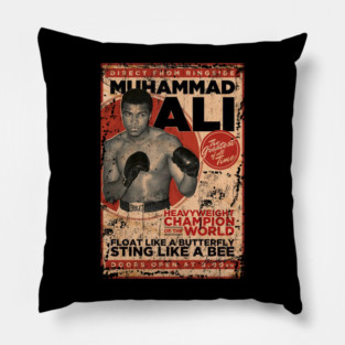 muhammad ali vintage Pillow