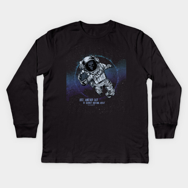 Slowly, But Surely Kids Long Sleeve T-Shirt by Tommy Devoid
