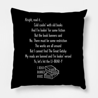 Funky Cold Banned Books Pillow