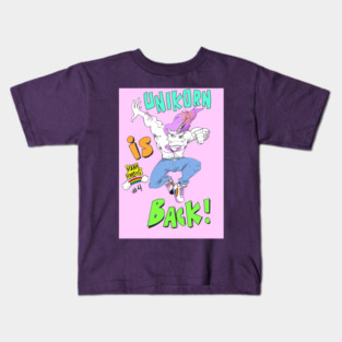 Kam Komics: Unikorn #4 cover Kids T-Shirt