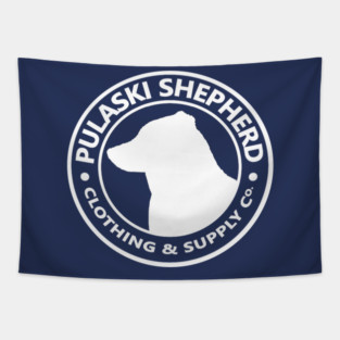 Pulaski Shepherd Clothing & Supply Co. Logo Tapestry