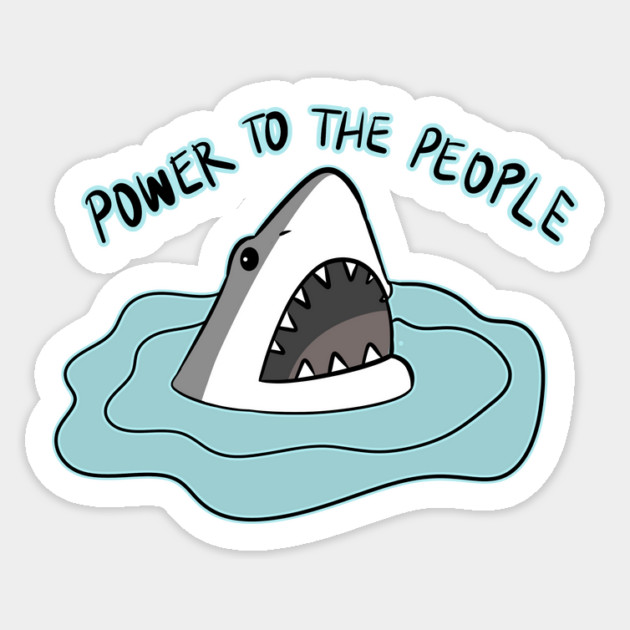 POWER TO THE PEOPLE Sticker by roxiqt