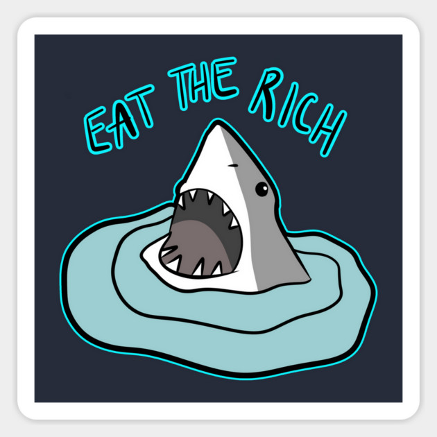 EAT THE RICH Sticker by roxiqt