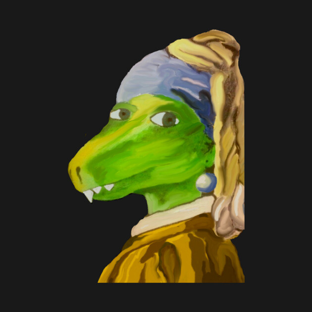 T. Rex With the Pearl Earring by JRexPlays