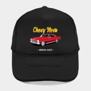 Chevy Nova Red Classic American Hat