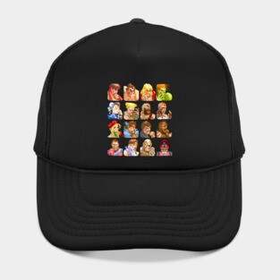 Defeated Portraits Super Street Fighter 2 Hat