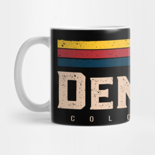 Retro Vintage Denver Basketball - Denver Colorado B-ball Mug