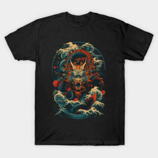 Japanese Dragon Art T-Shirt