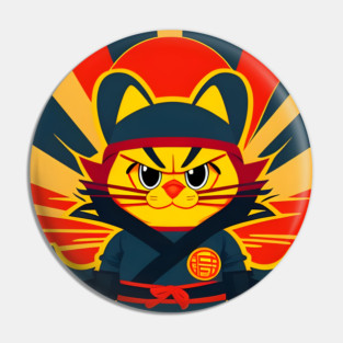 Garfield ninja Pin