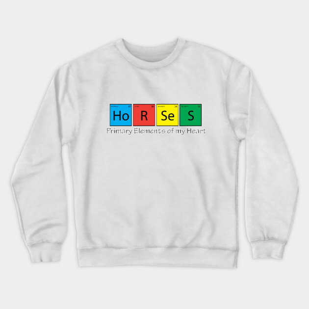 Horse Primary Elements! Crewneck Sweatshirt by DickinsonDesign