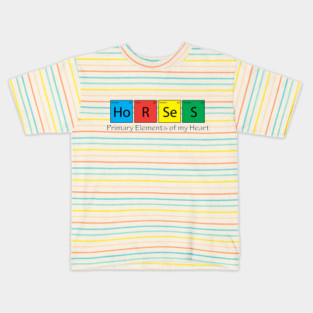 Horse Primary Elements! Kids T-Shirt