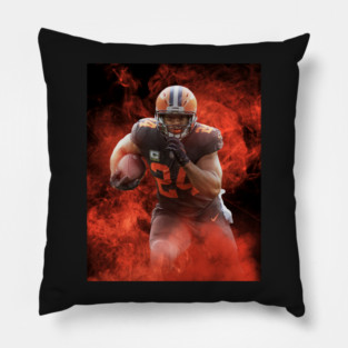 Nick Chubb Cleveland Sports Art Pillow