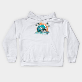 Miami Football Helmet Kids Hoodie