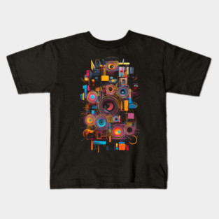 Minimalist Acoustics Sound System Hi-Fi Setup Kids T-Shirt