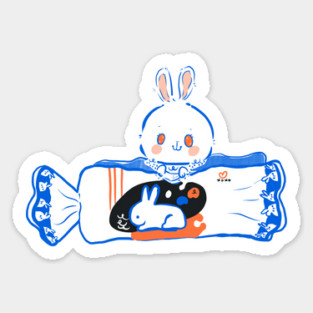 White Rabbit Sticker