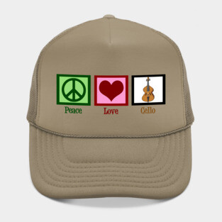 Peace Love Cello Hat